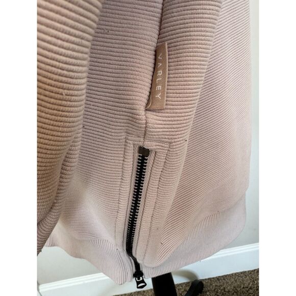 Varley Women’s Milton Oversized Side-Zip Collared Hoodie | Pale Pink | Small - Picture 6 of 6